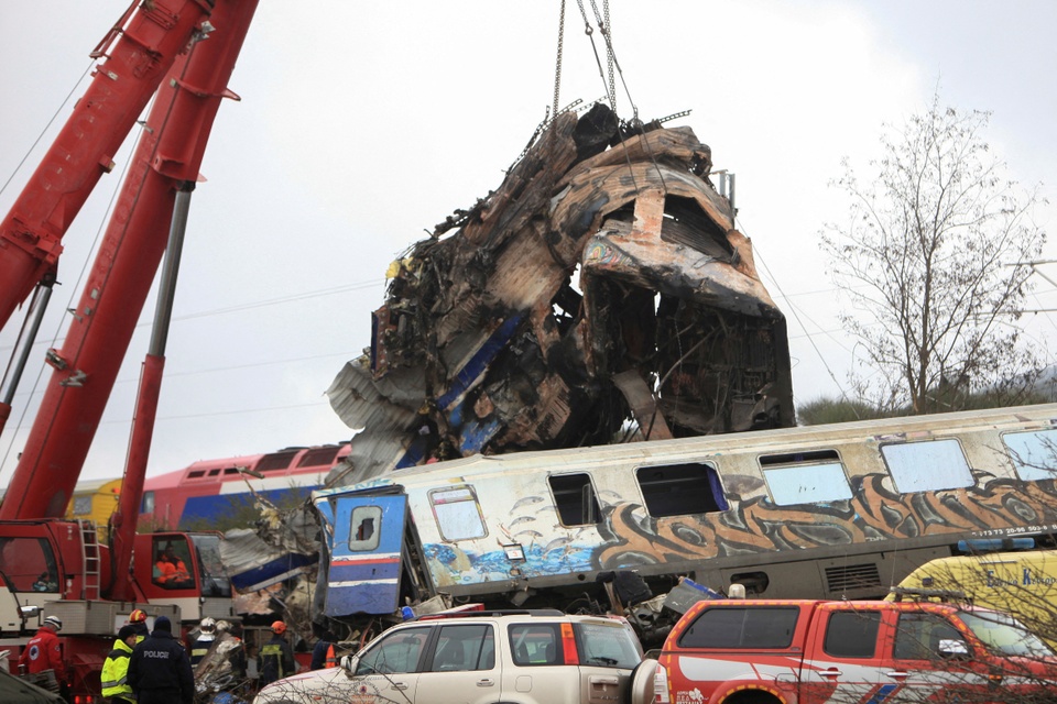 Số người chết trong thảm kịch tàu hỏa Hy Lạp tăng lên 57
